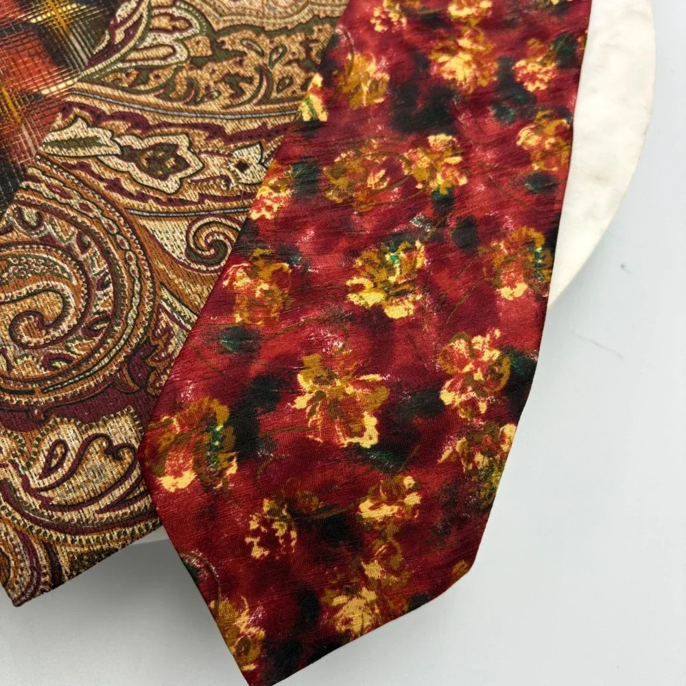 Ermenegildo Zegna‎ Silk Mens Ties Set Of 6 Italy Old Money 3.75x59-60